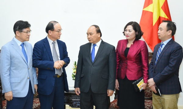 Thủ tướng Nguyễn Xuân Phúc tiếp giám đốc Samsung Việt Nam 